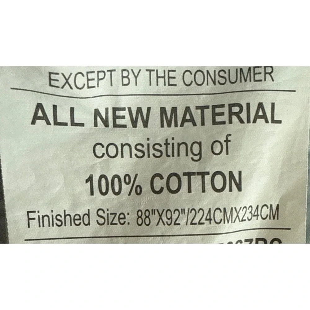 Matelasse Quilt Blue King Cotton Scalloped Bedspread Coverlet 88x92 Reversible